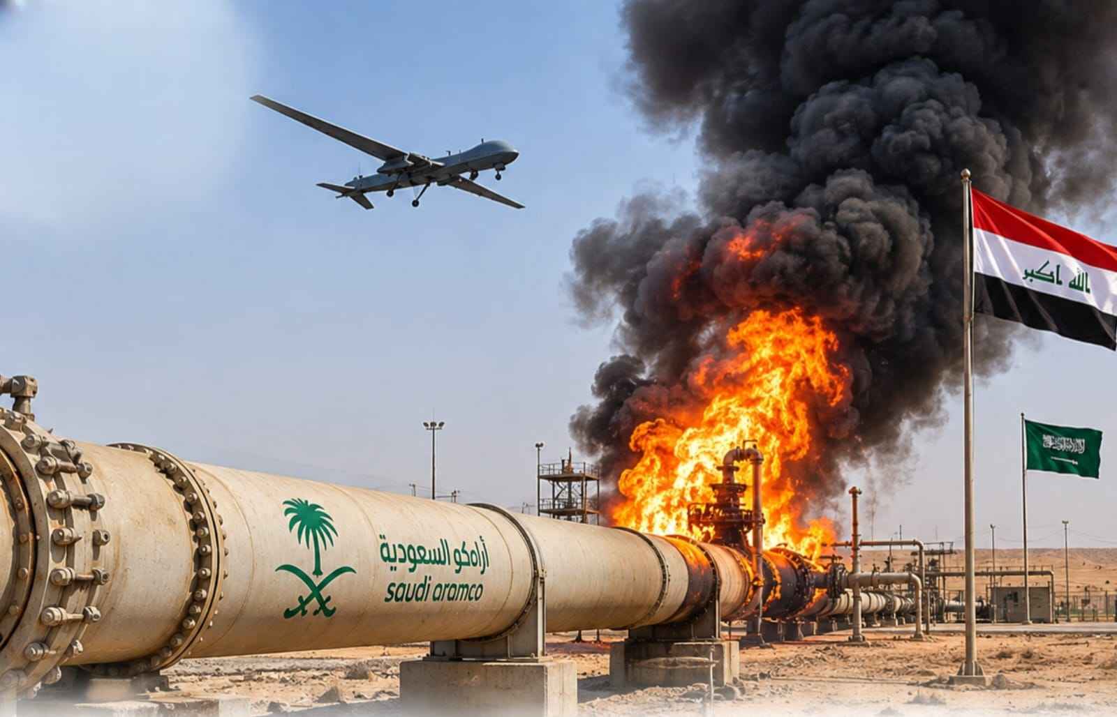 سعودی عرب نے حوثی حملوں کے بعد ایسٹ ویسٹ آئل پائپ لائن عارضی طور پر بند کر دی
