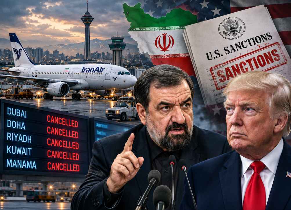 ایران پر امریکی دباؤ مزید بڑھ گیا، نئی پابندیوں کے بعد ایرانی پروازیں منسوخ