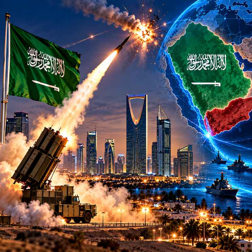 حوثیوں کے سعودی عرب پر حملوں میں شدت، ریاض کے قریب بیلسٹک میزائل مار گرایا گیا